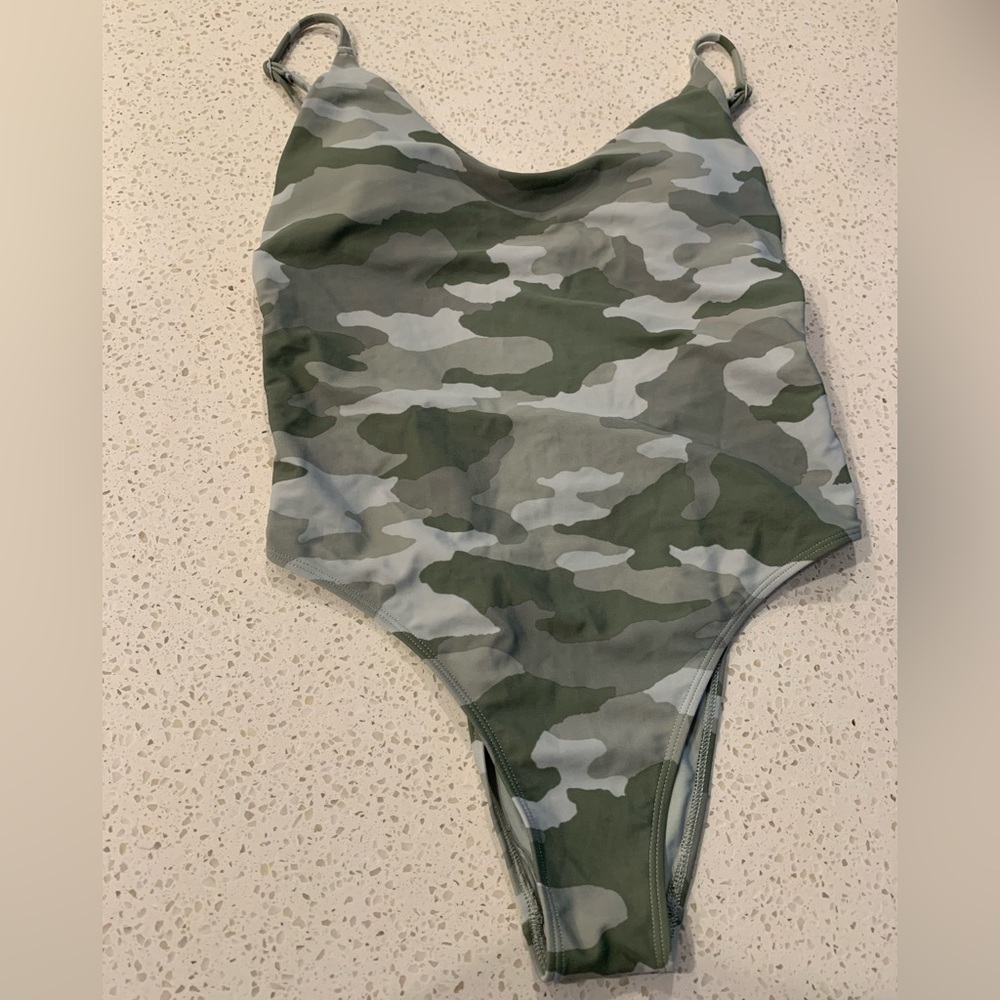 NWOT aerie swim camo one piece